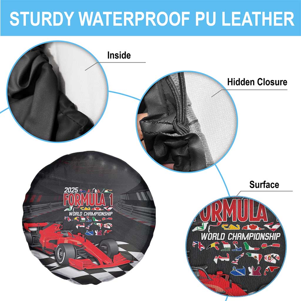 Racing Car 2025 Spare Tire Cover GP Circuits Born To Speed LT14