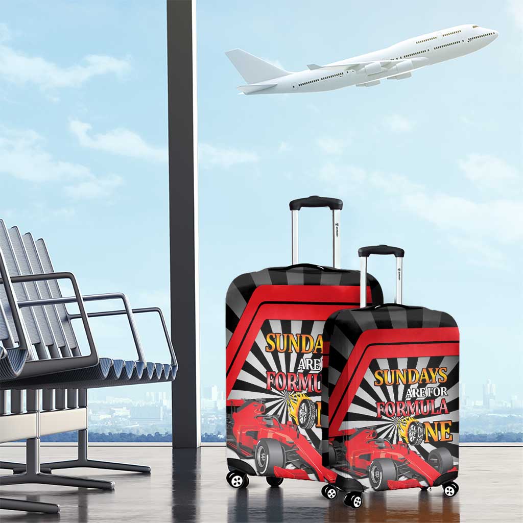 Sundays Are For Formula Racing Luggage Cover LT14