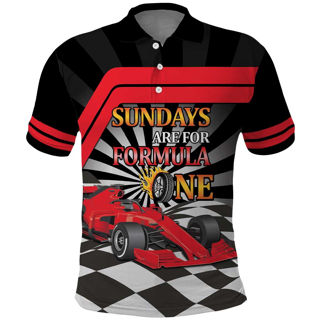 Sundays Are For Formula Racing Polo Shirt LT14