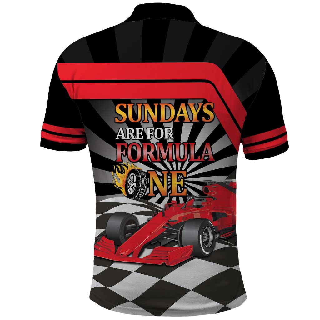 Sundays Are For Formula Racing Polo Shirt LT14