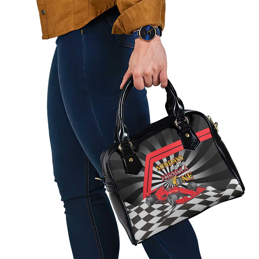 Sundays Are For Formula Racing Shoulder Handbag LT14