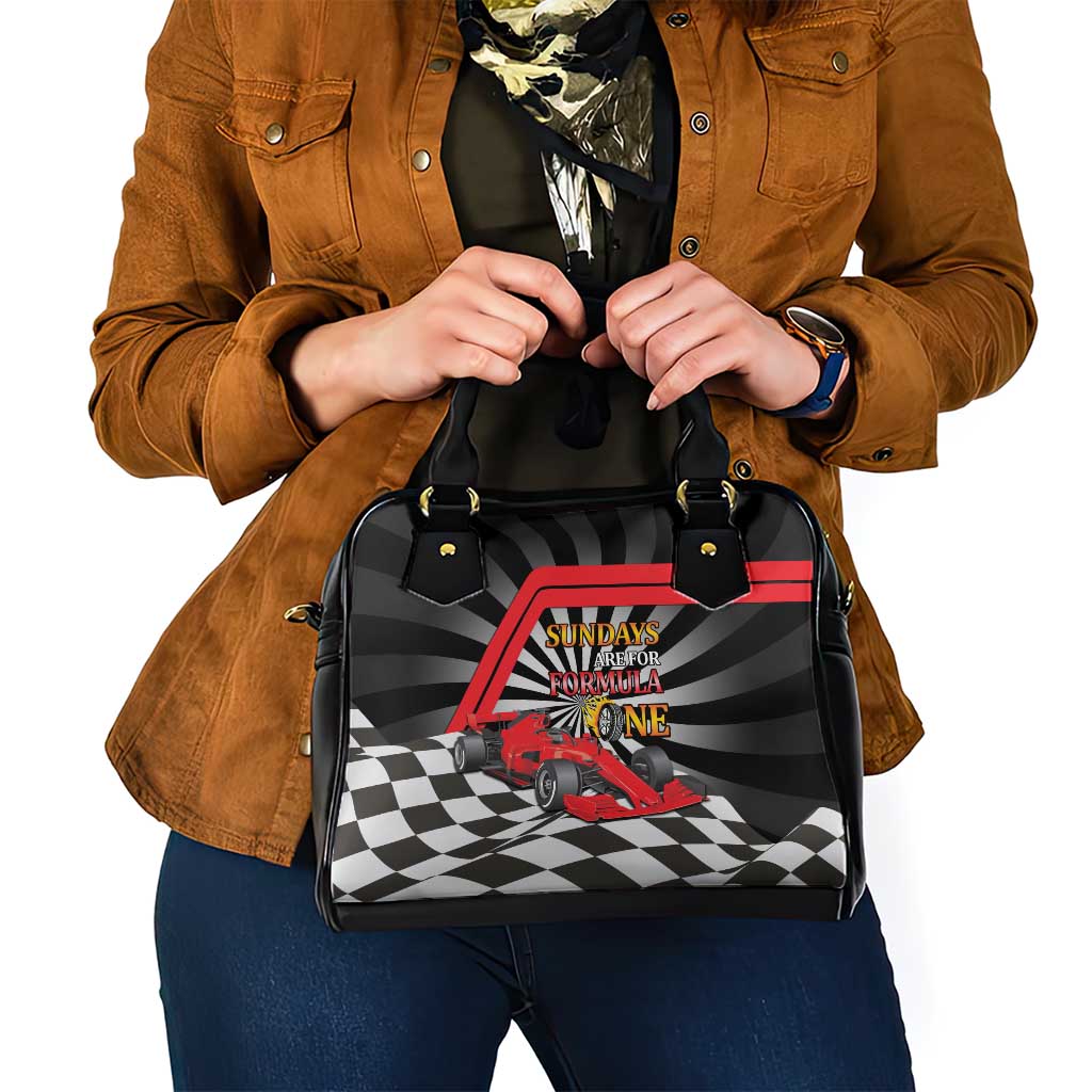 Sundays Are For Formula Racing Shoulder Handbag LT14