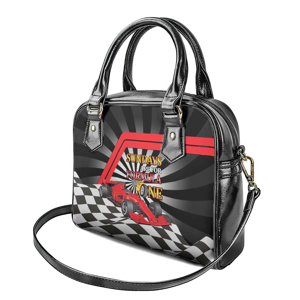 Sundays Are For Formula Racing Shoulder Handbag LT14