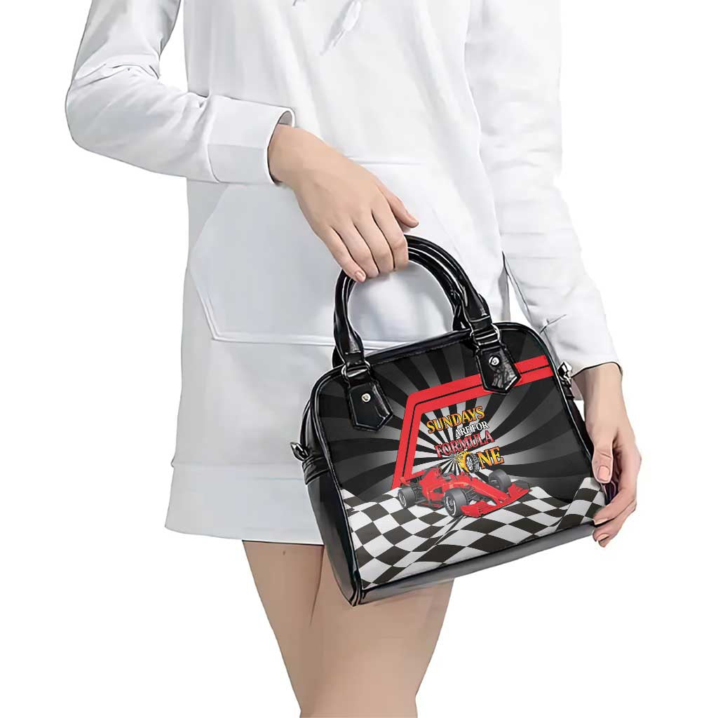 Sundays Are For Formula Racing Shoulder Handbag LT14