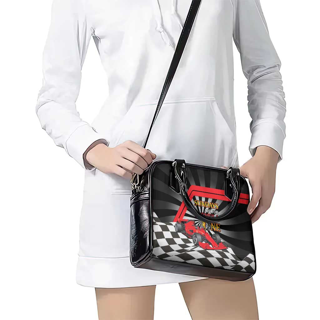 Sundays Are For Formula Racing Shoulder Handbag LT14