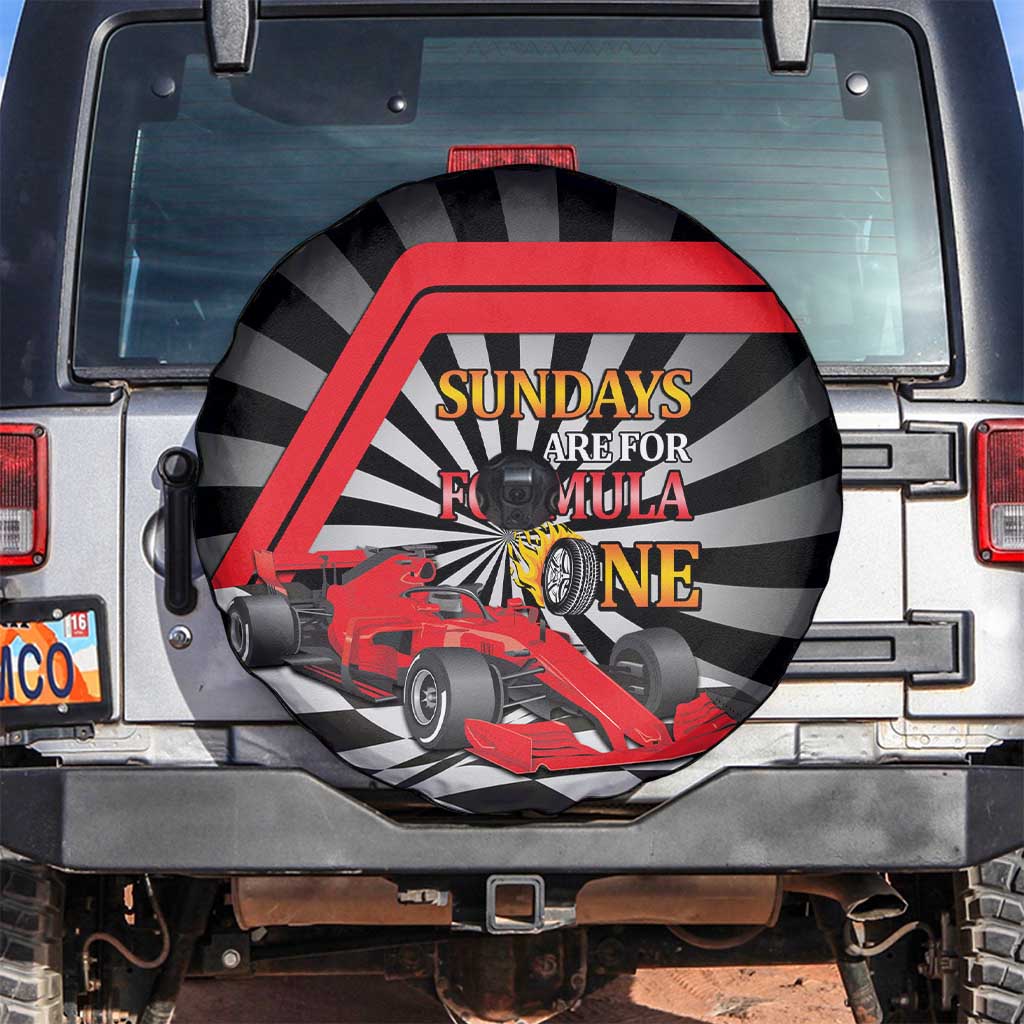 Sundays Are For Formula Racing Spare Tire Cover LT14