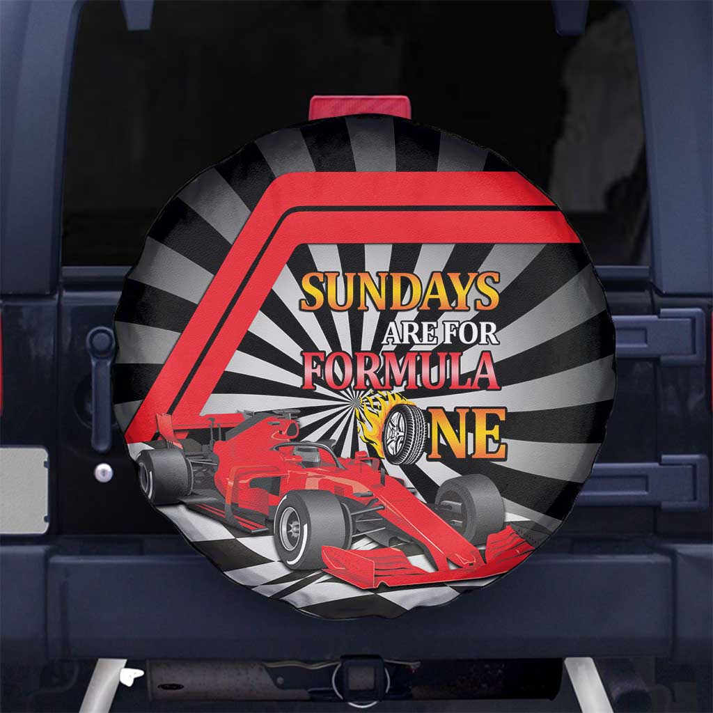 Sundays Are For Formula Racing Spare Tire Cover LT14