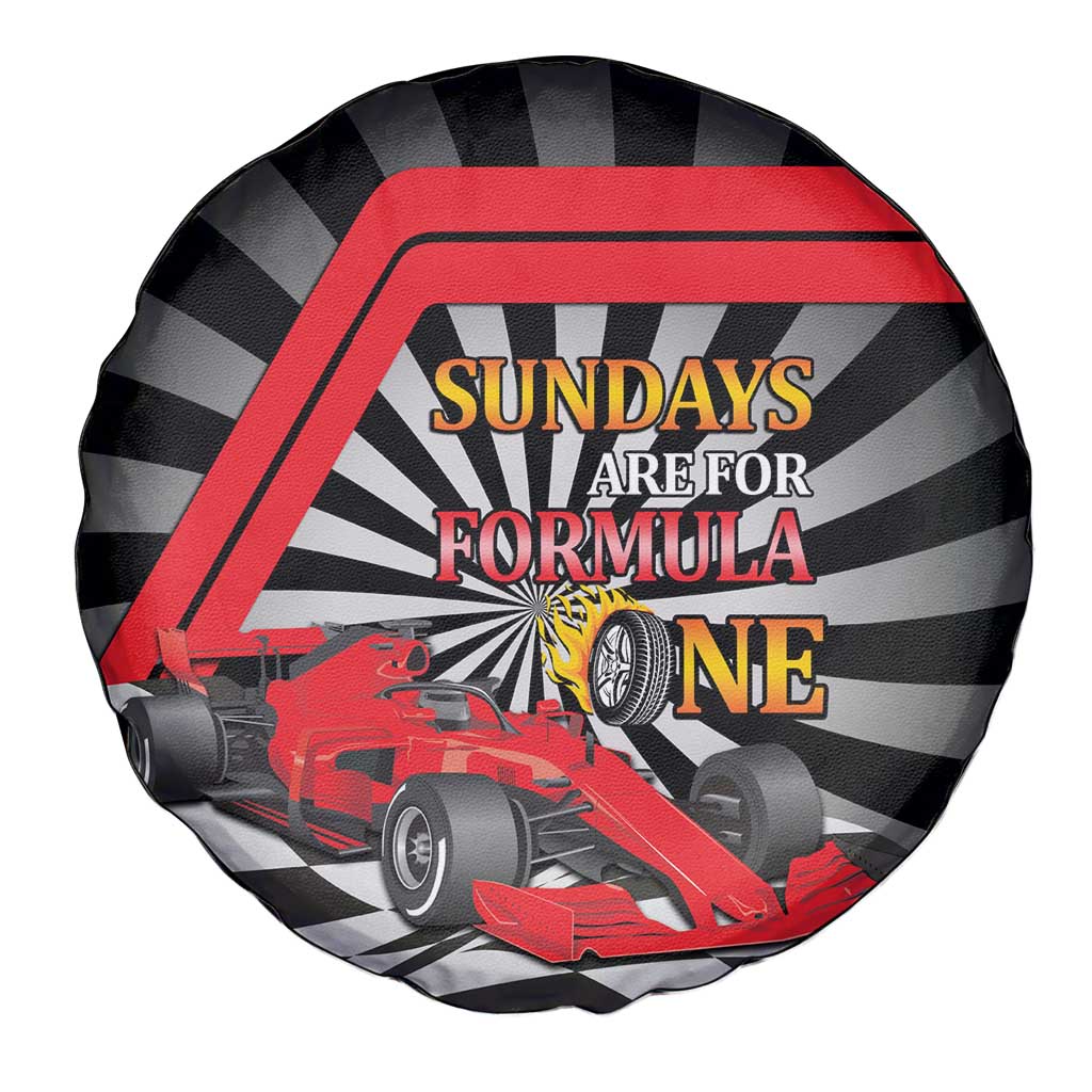 Sundays Are For Formula Racing Spare Tire Cover LT14