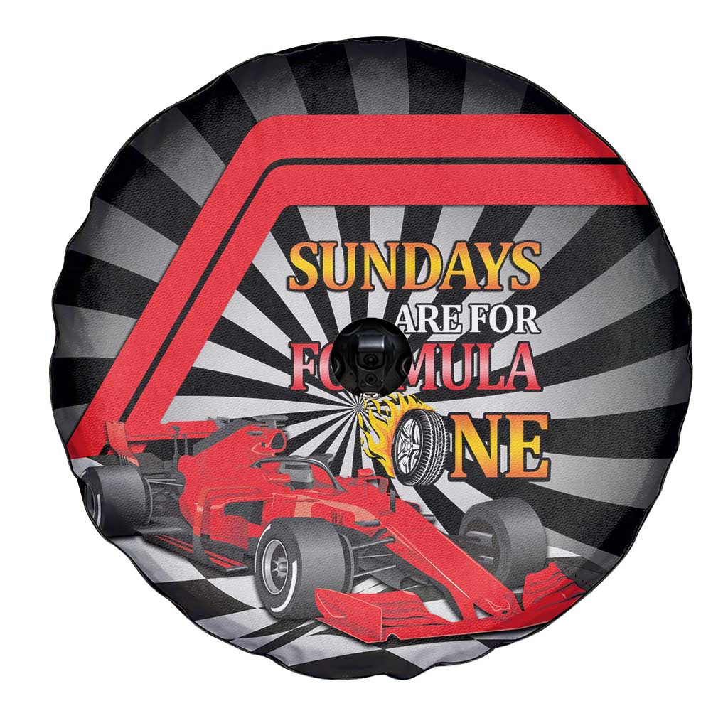 Sundays Are For Formula Racing Spare Tire Cover LT14