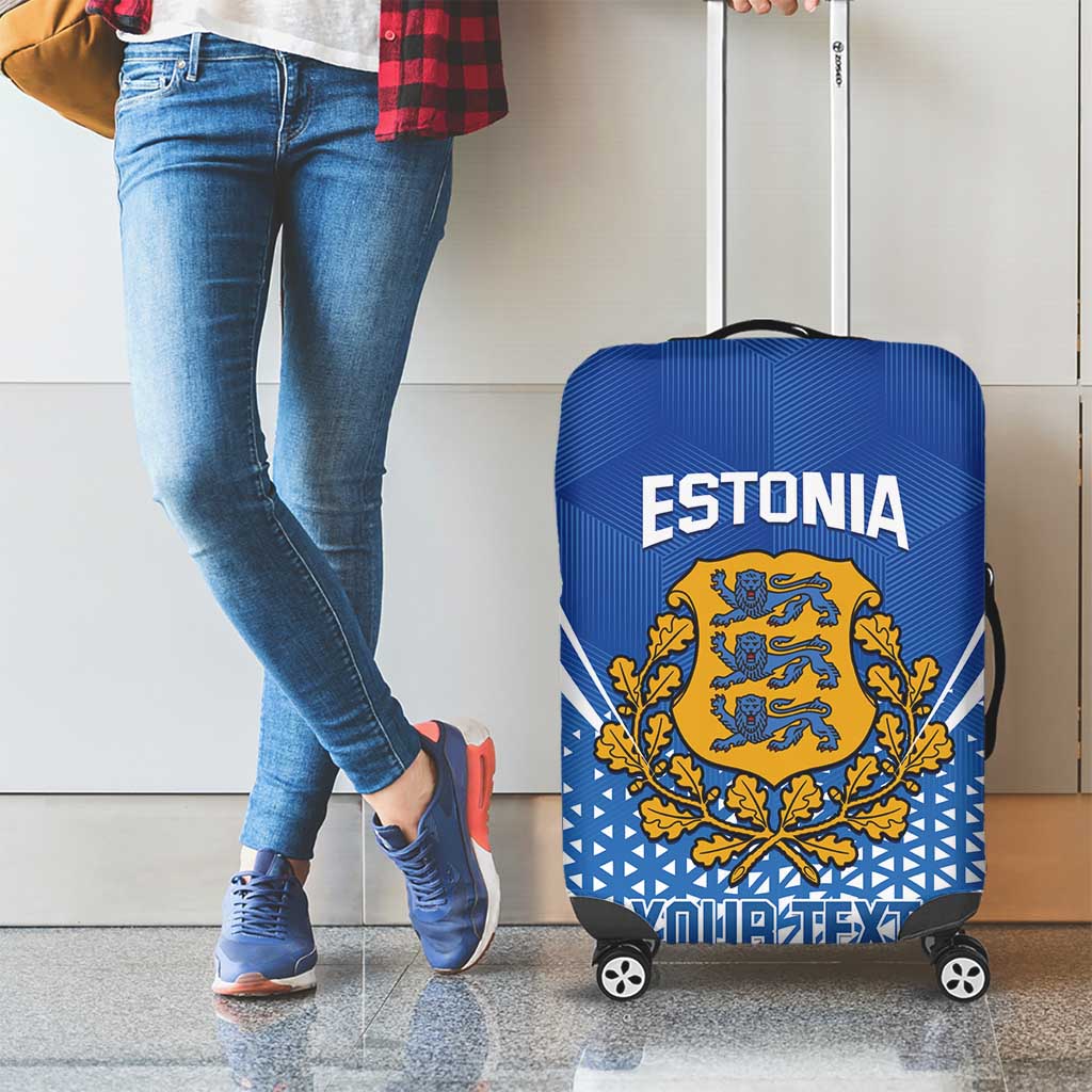 Custom Estonia Football Luggage Cover Come One Kalevipojad LT14