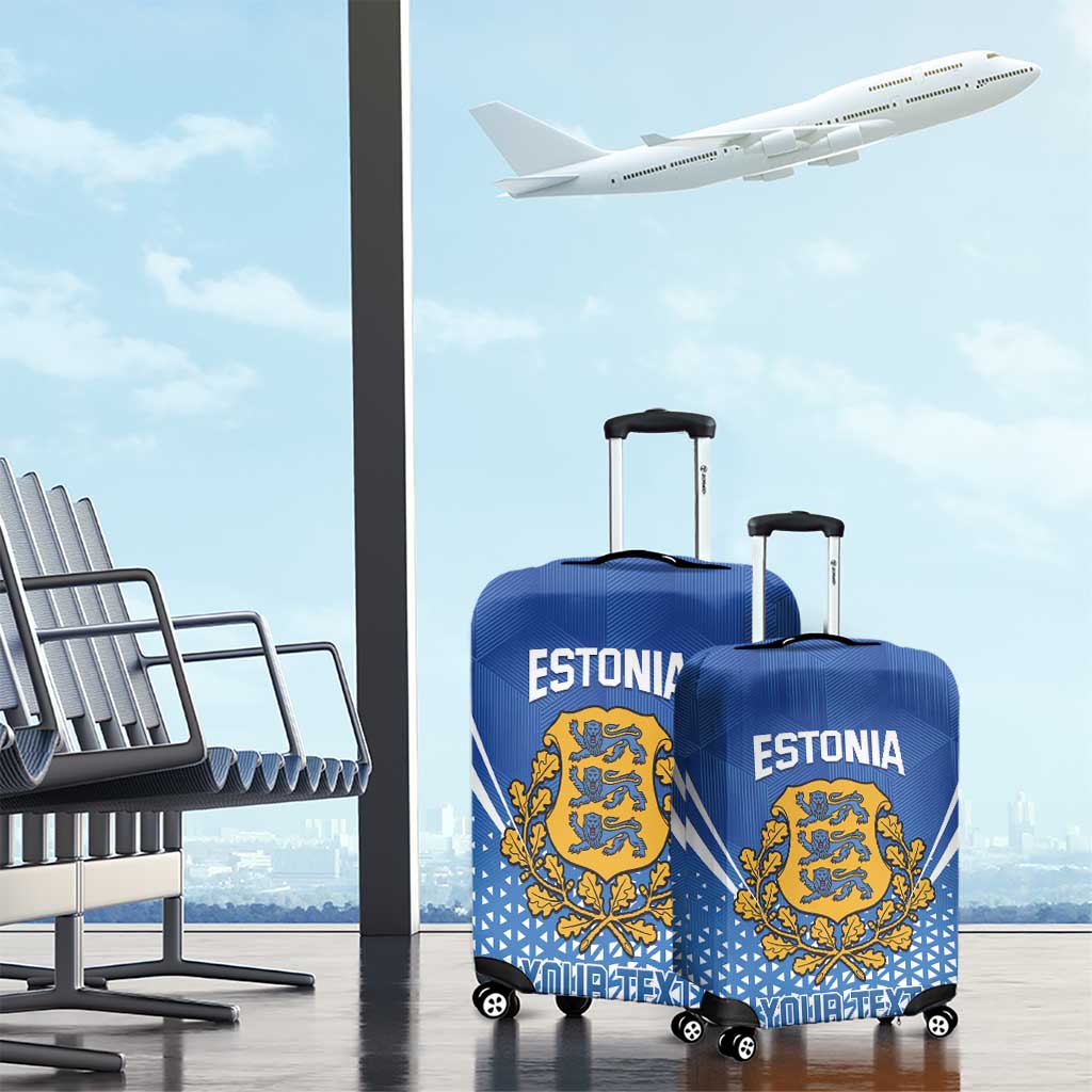 Custom Estonia Football Luggage Cover Come One Kalevipojad LT14