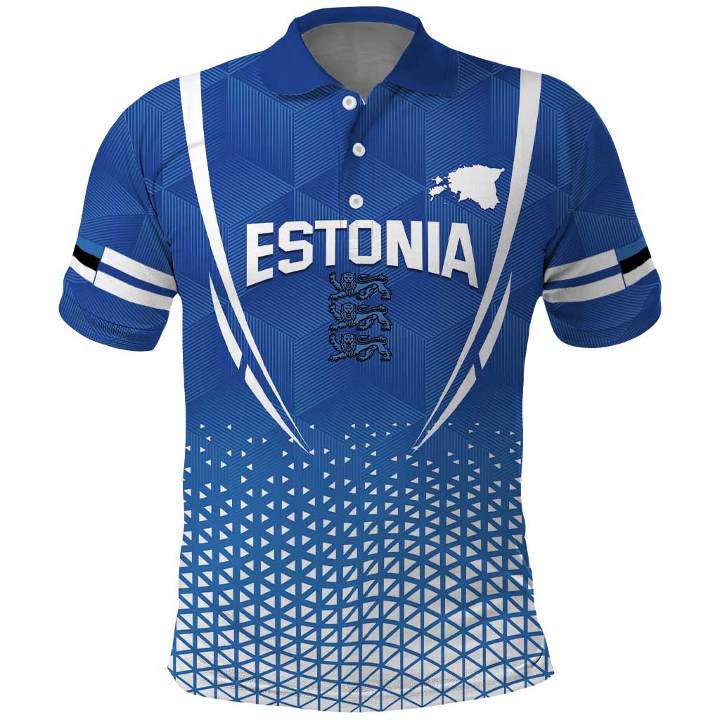 Custom Estonia Football Polo Shirt Come One Kalevipojad LT14