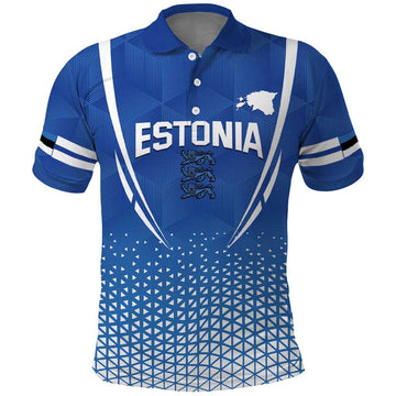 Custom Estonia Football Polo Shirt Come One Kalevipojad LT14