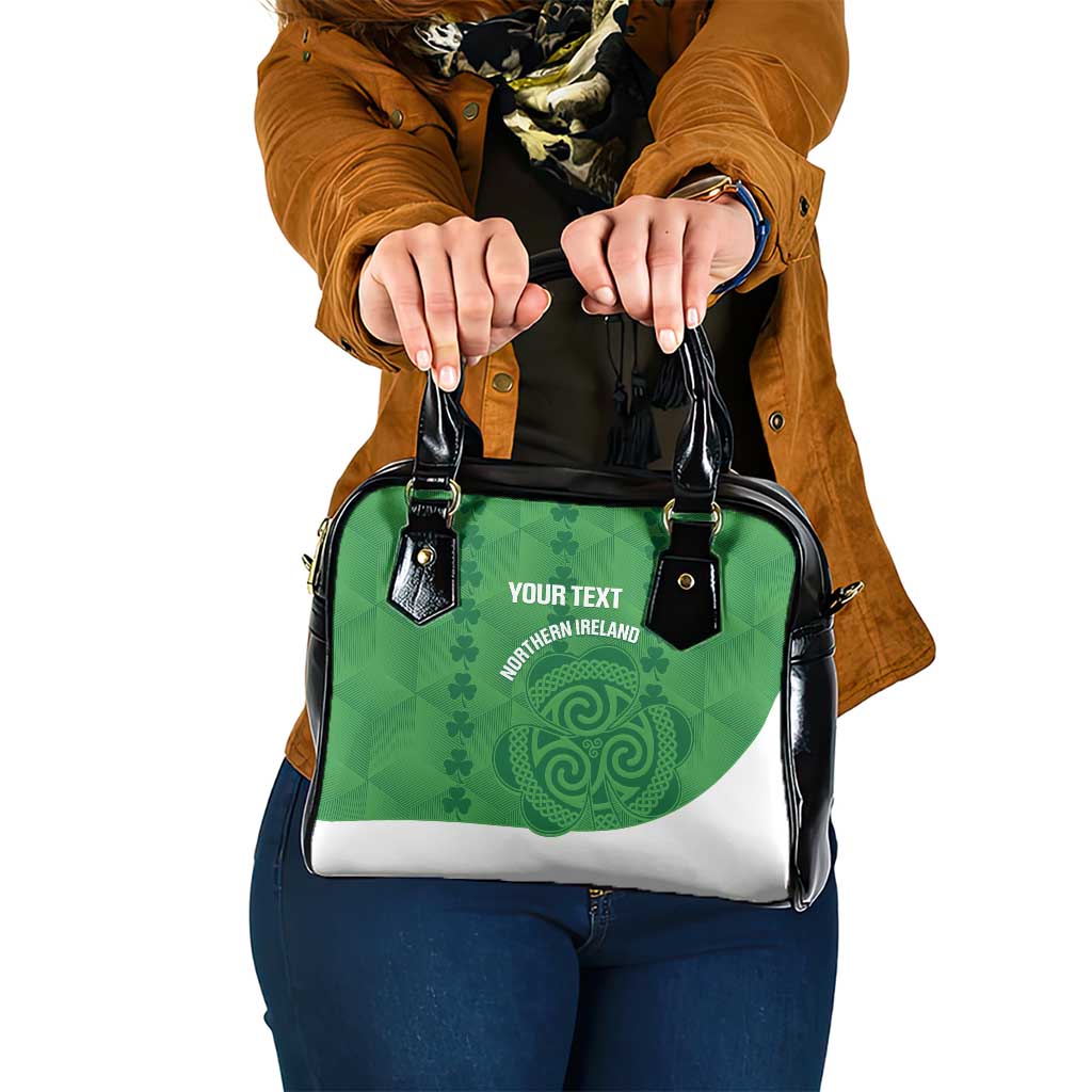 Custom Northern Ireland Shoulder Handbag Go Green and White Army LT14