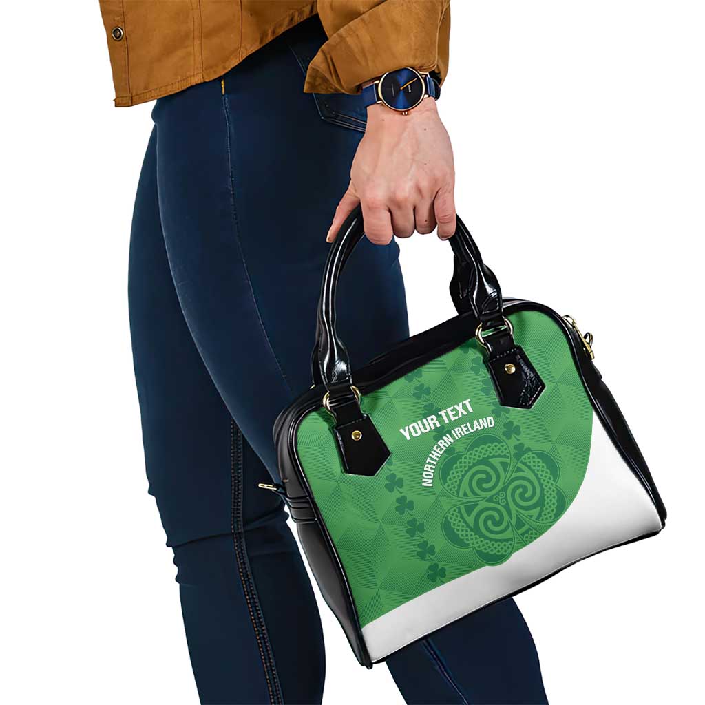 Custom Northern Ireland Shoulder Handbag Go Green and White Army LT14