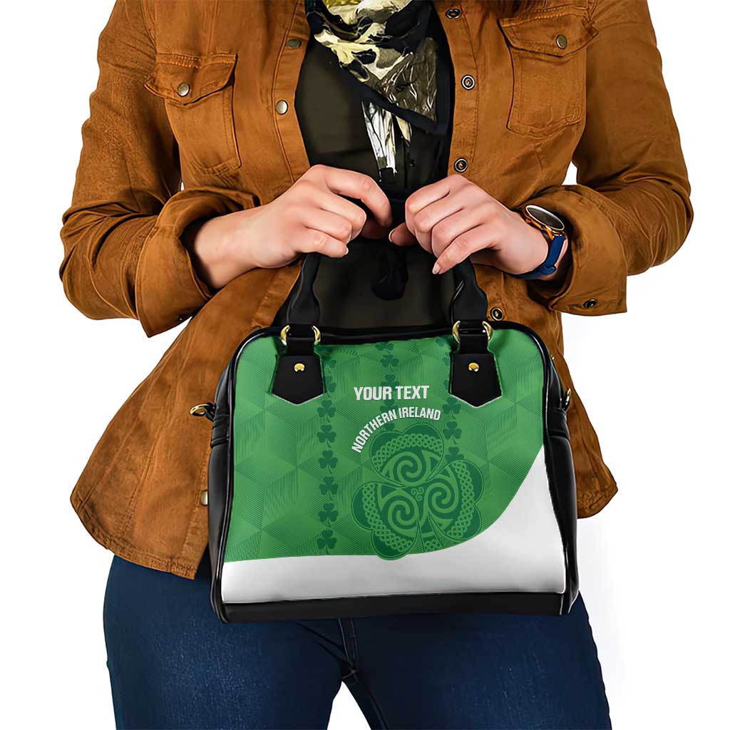 Custom Northern Ireland Shoulder Handbag Go Green and White Army LT14