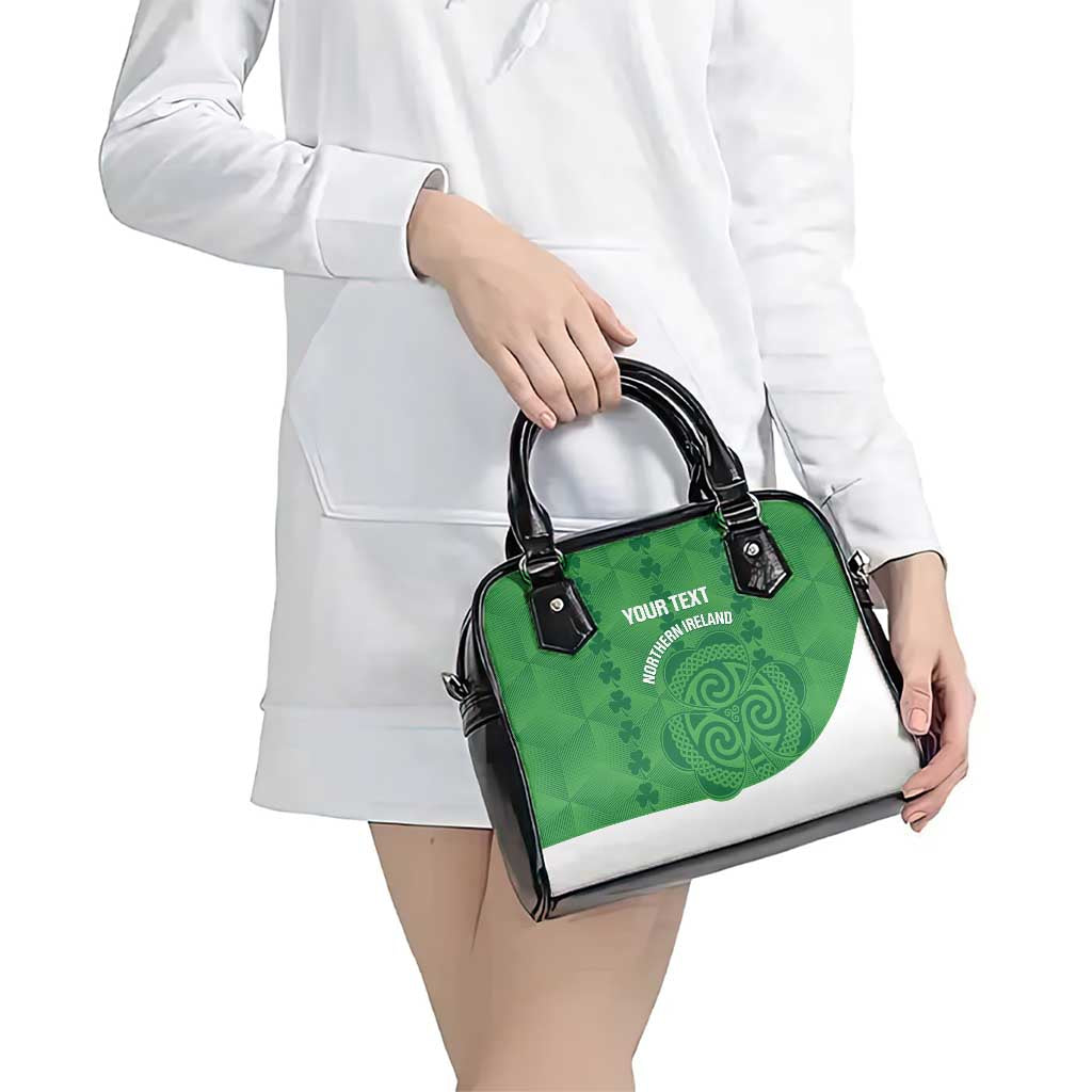 Custom Northern Ireland Shoulder Handbag Go Green and White Army LT14