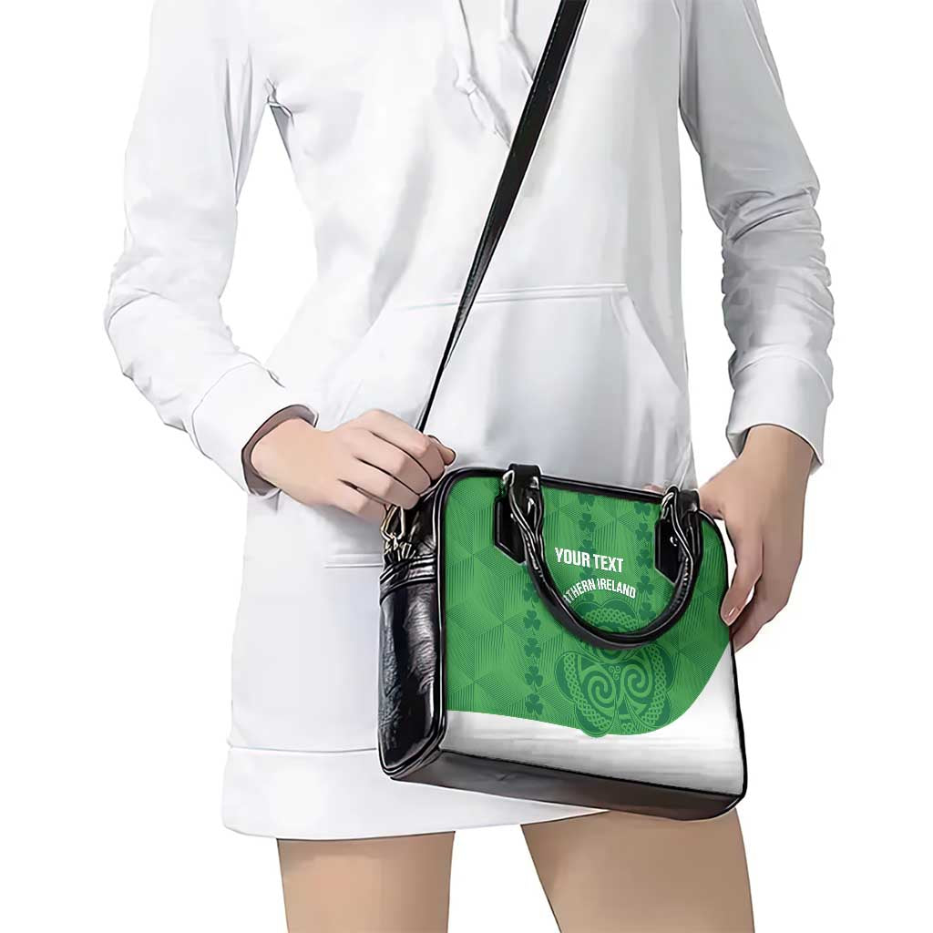 Custom Northern Ireland Shoulder Handbag Go Green and White Army LT14