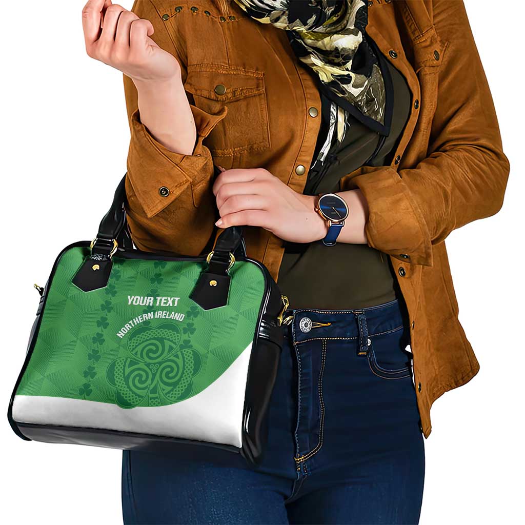Custom Northern Ireland Shoulder Handbag Go Green and White Army LT14
