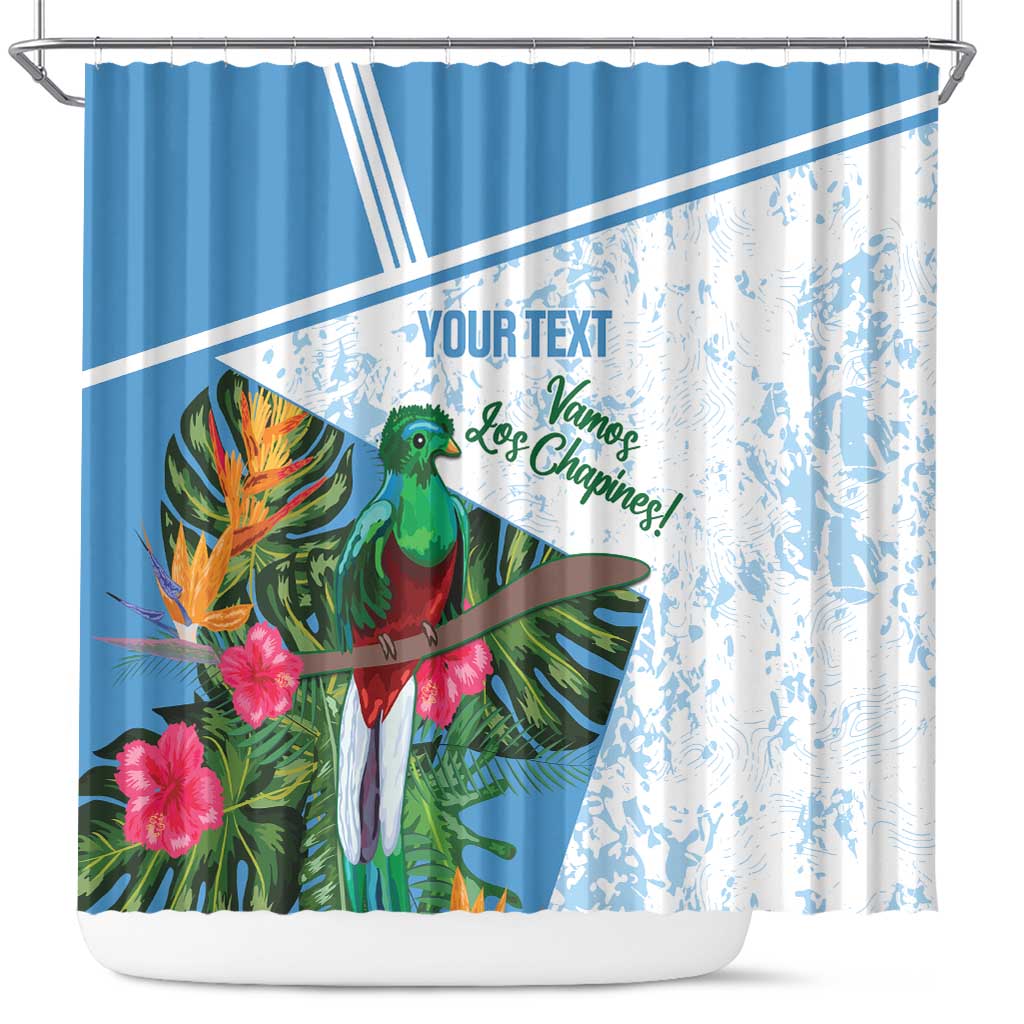 Custom Guatemala Football Shower Curtain Vamos Los Chapines! LT14