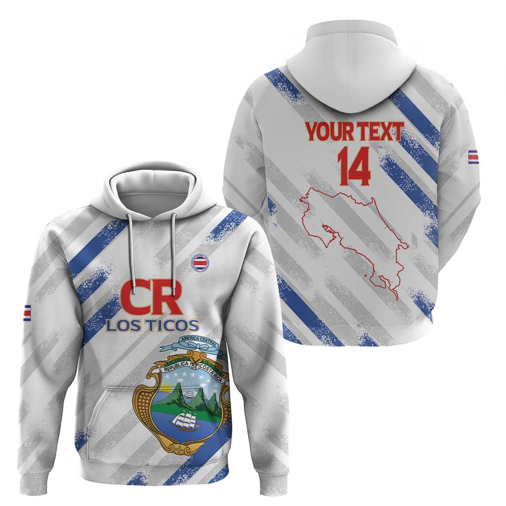 Custom Costa Rica Football Hoodie Go Champions Los Ticos LT14