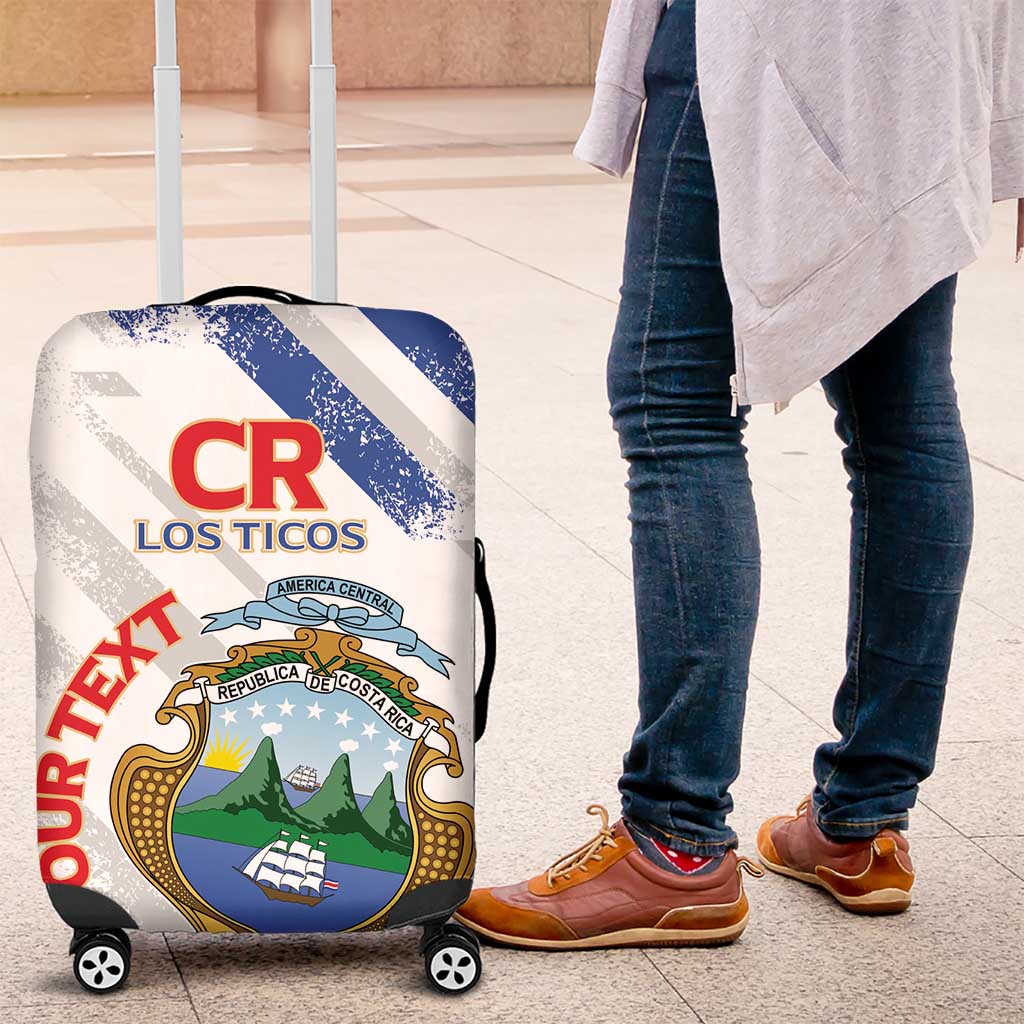 Custom Costa Rica Football Luggage Cover Go Champions Los Ticos LT14