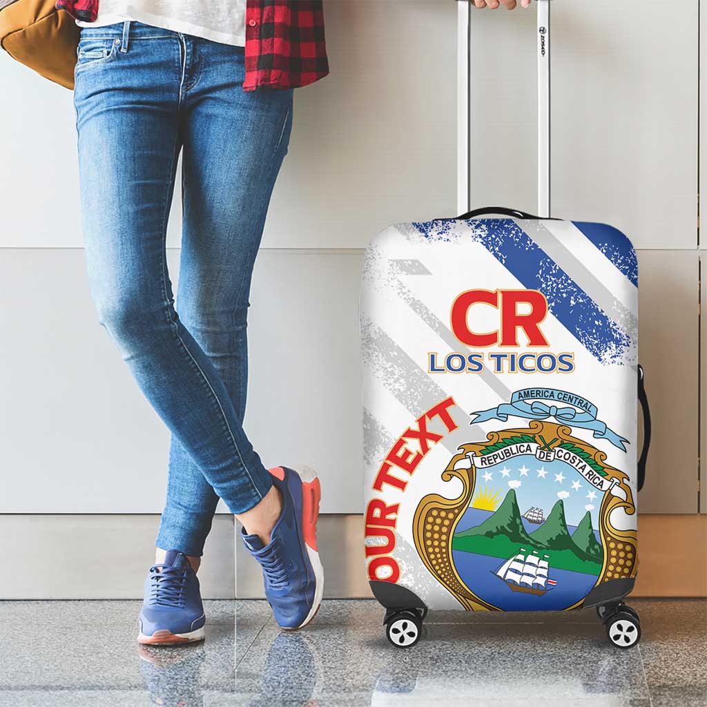 Custom Costa Rica Football Luggage Cover Go Champions Los Ticos LT14