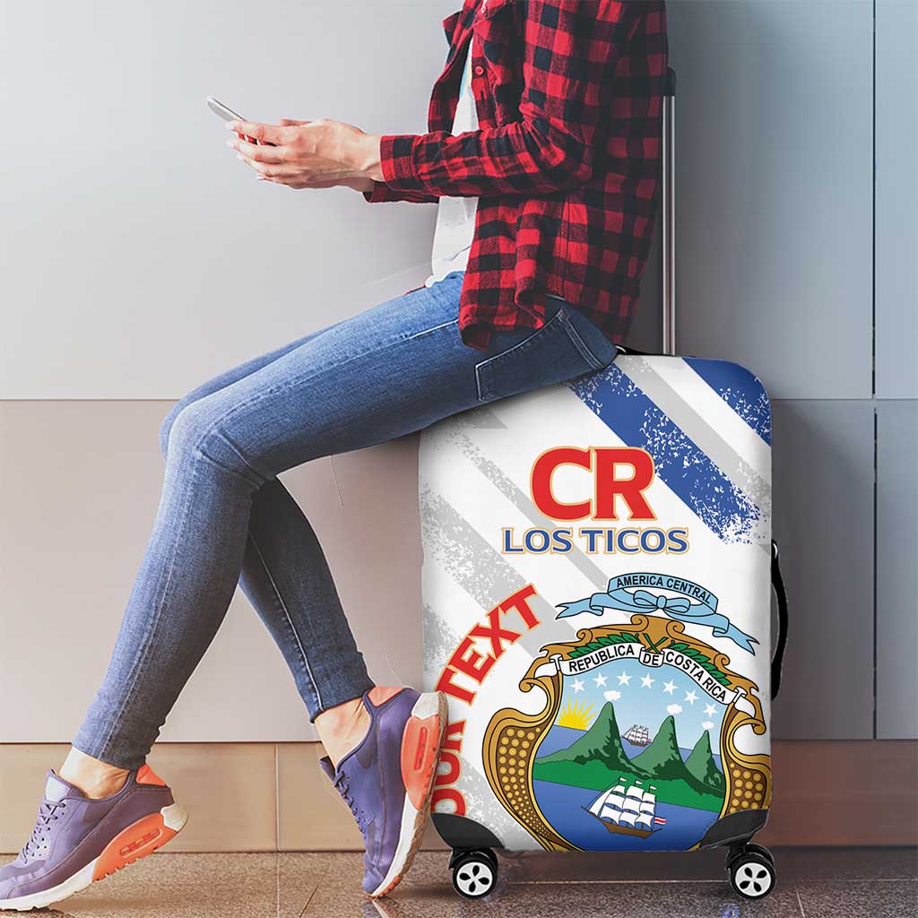 Custom Costa Rica Football Luggage Cover Go Champions Los Ticos LT14