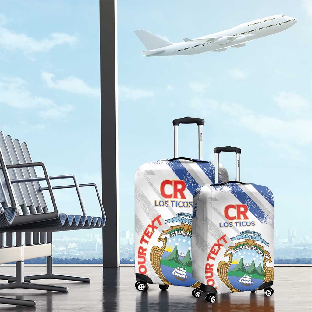 Custom Costa Rica Football Luggage Cover Go Champions Los Ticos LT14