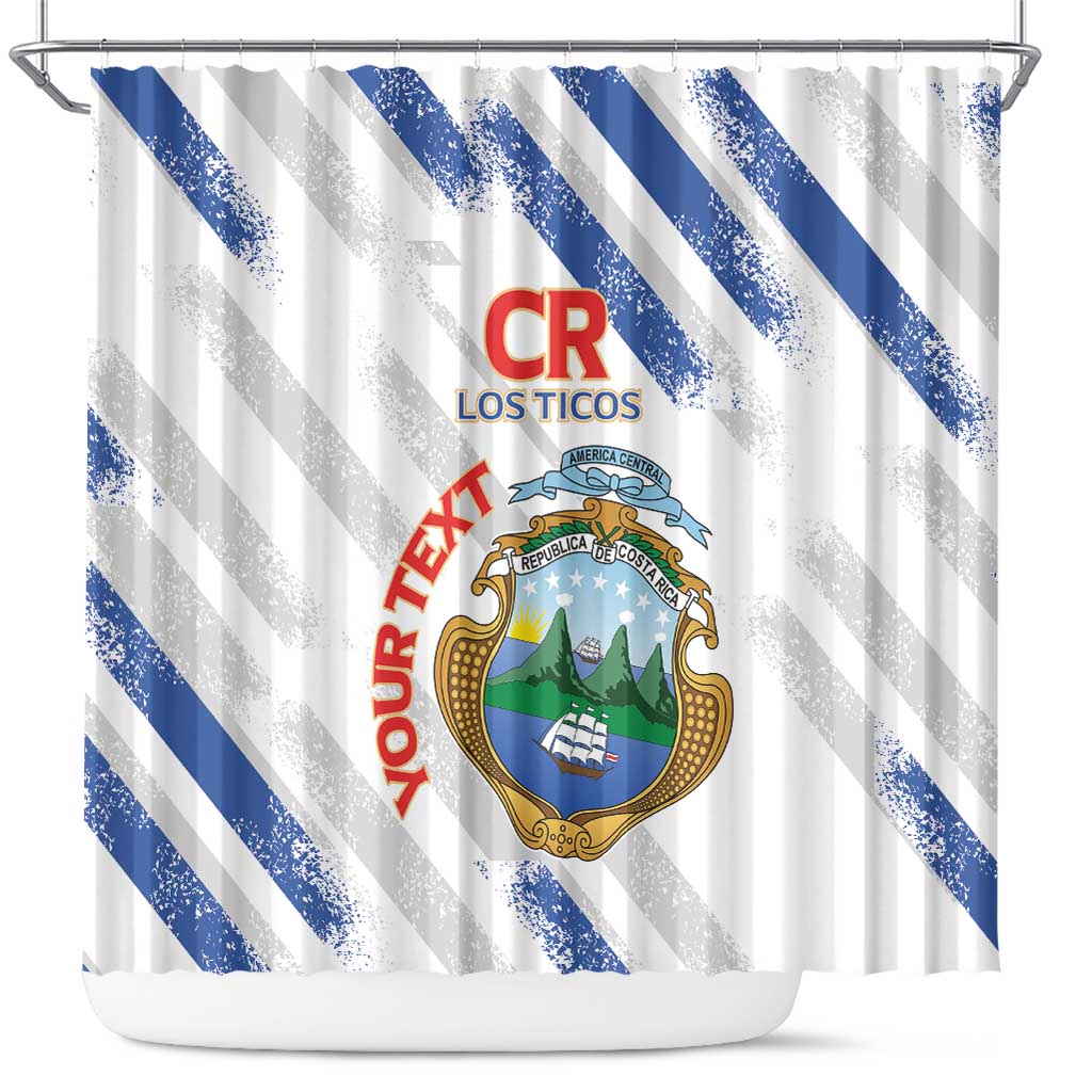 Custom Costa Rica Football Shower Curtain Go Champions Los Ticos LT14