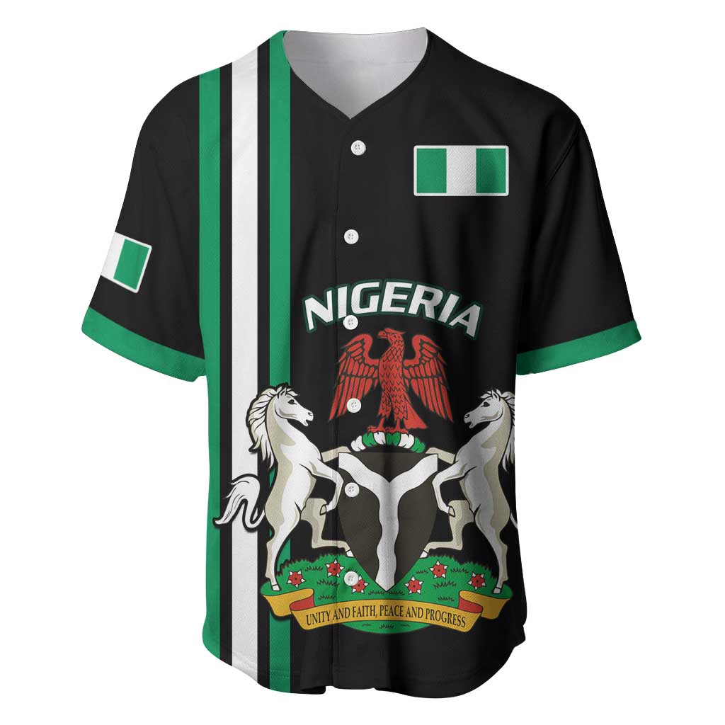 Nigeria Baseball Jersey Nigeria Coat Of Arms Simple Style LT14