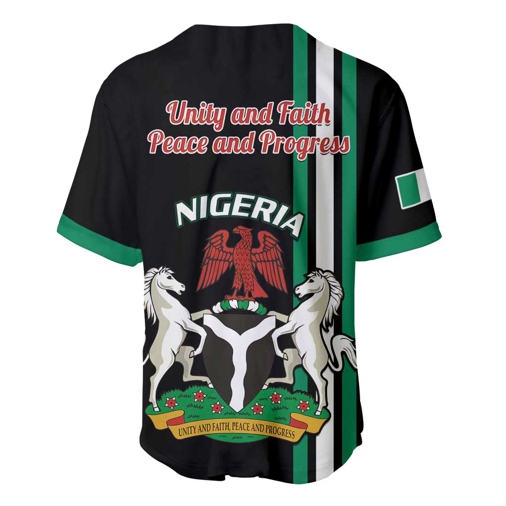 Nigeria Baseball Jersey Nigeria Coat Of Arms Simple Style LT14