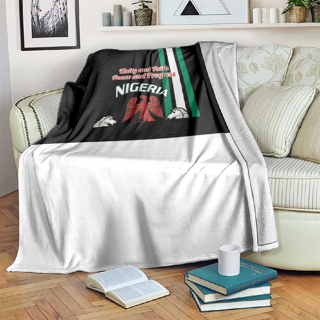 Nigeria Blanket Nigeria Coat Of Arms Simple Style LT14