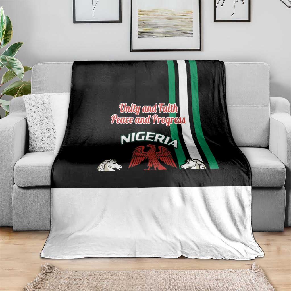Nigeria Blanket Nigeria Coat Of Arms Simple Style LT14