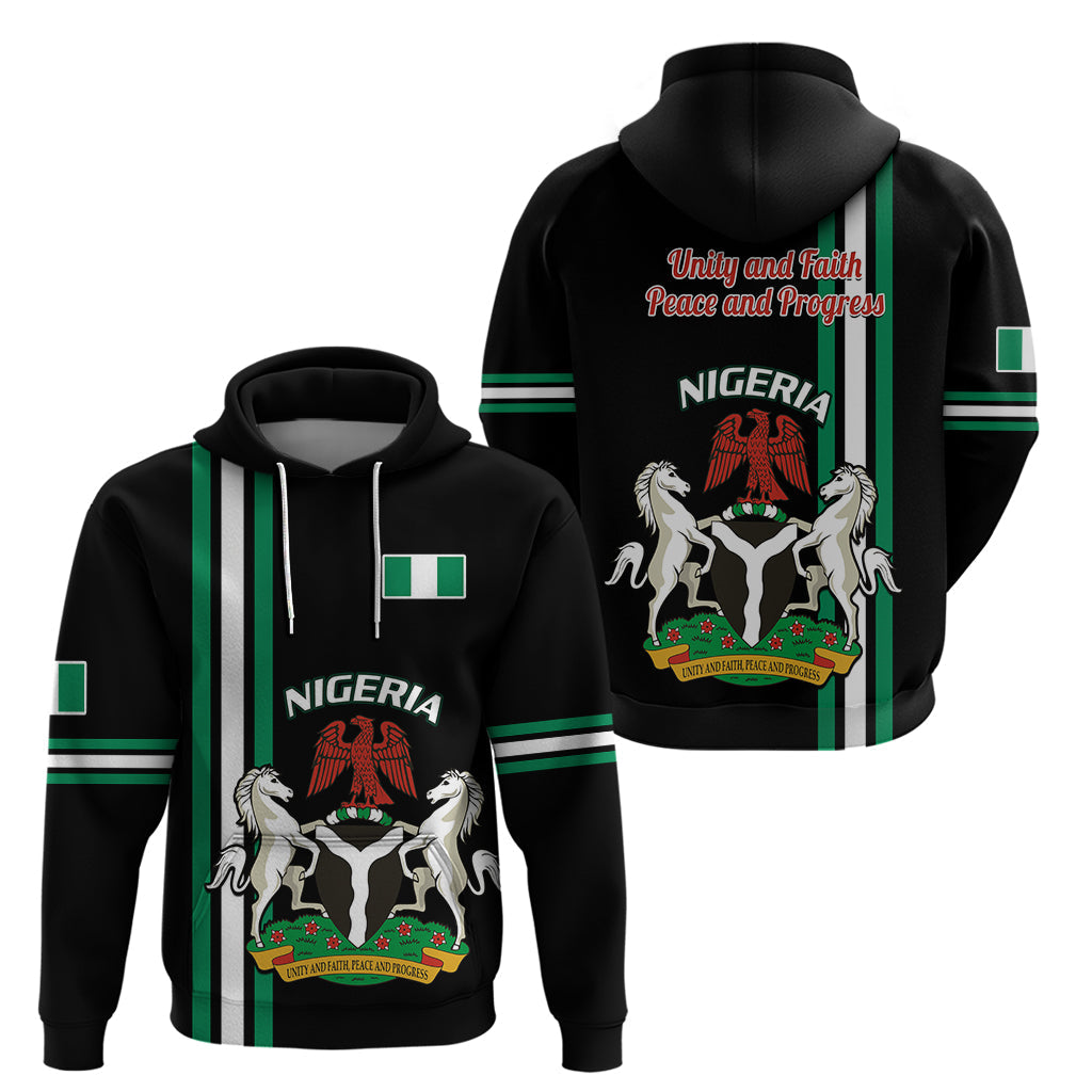 Nigeria Hoodie Nigeria Coat Of Arms Simple Style LT14