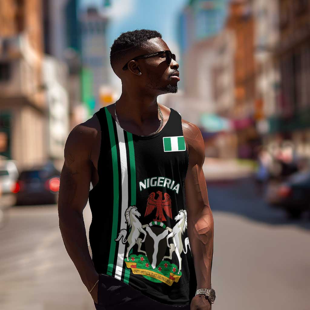 Nigeria Men Tank Top Nigeria Coat Of Arms Simple Style LT14