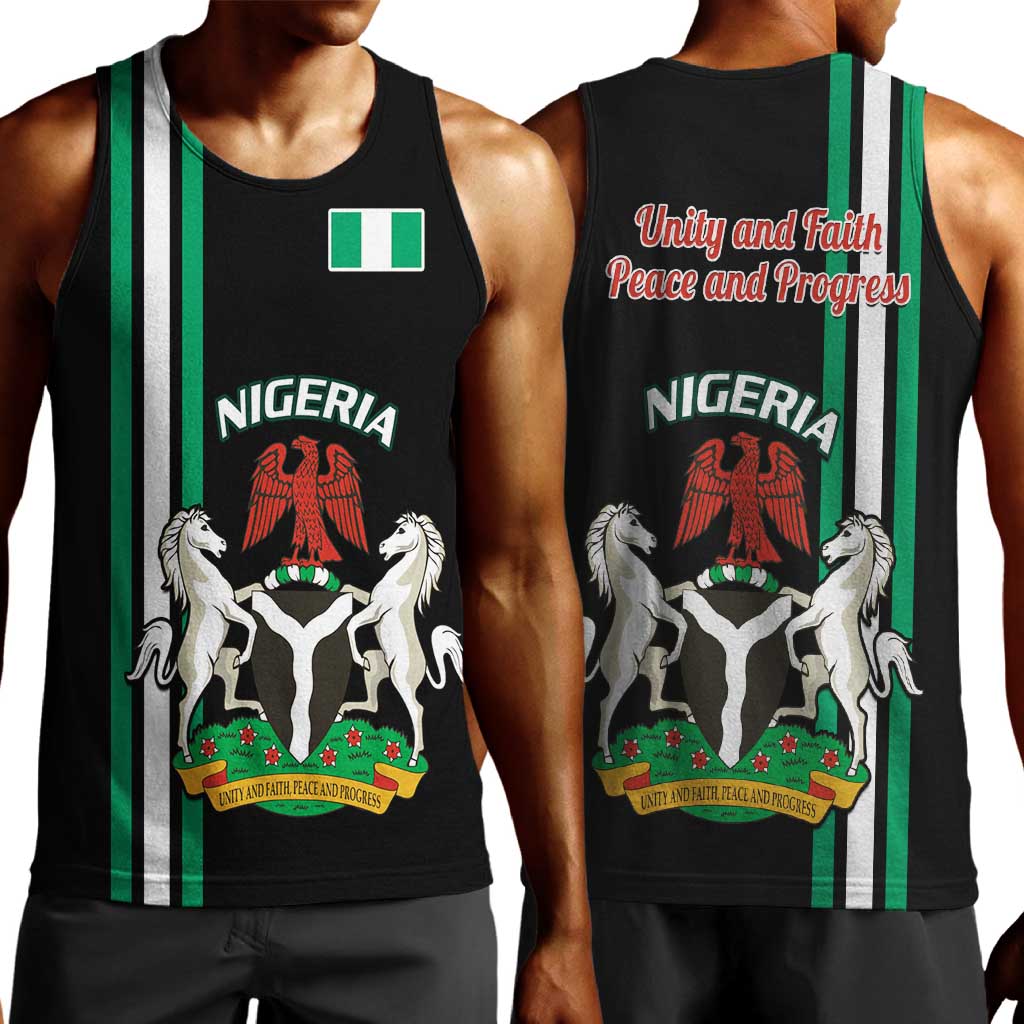 Nigeria Men Tank Top Nigeria Coat Of Arms Simple Style LT14
