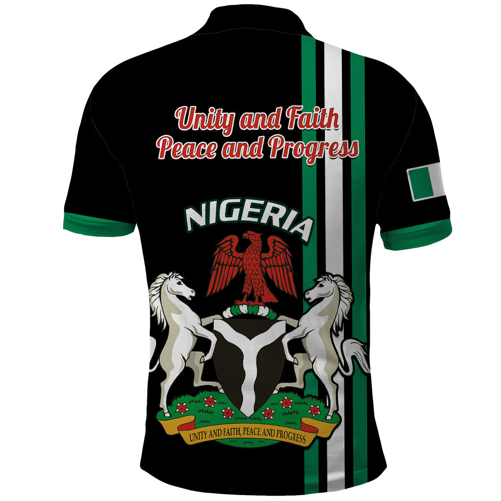 Nigeria Polo Shirt Nigeria Coat Of Arms Simple Style LT14