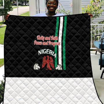 Nigeria Quilt Nigeria Coat Of Arms Simple Style LT14