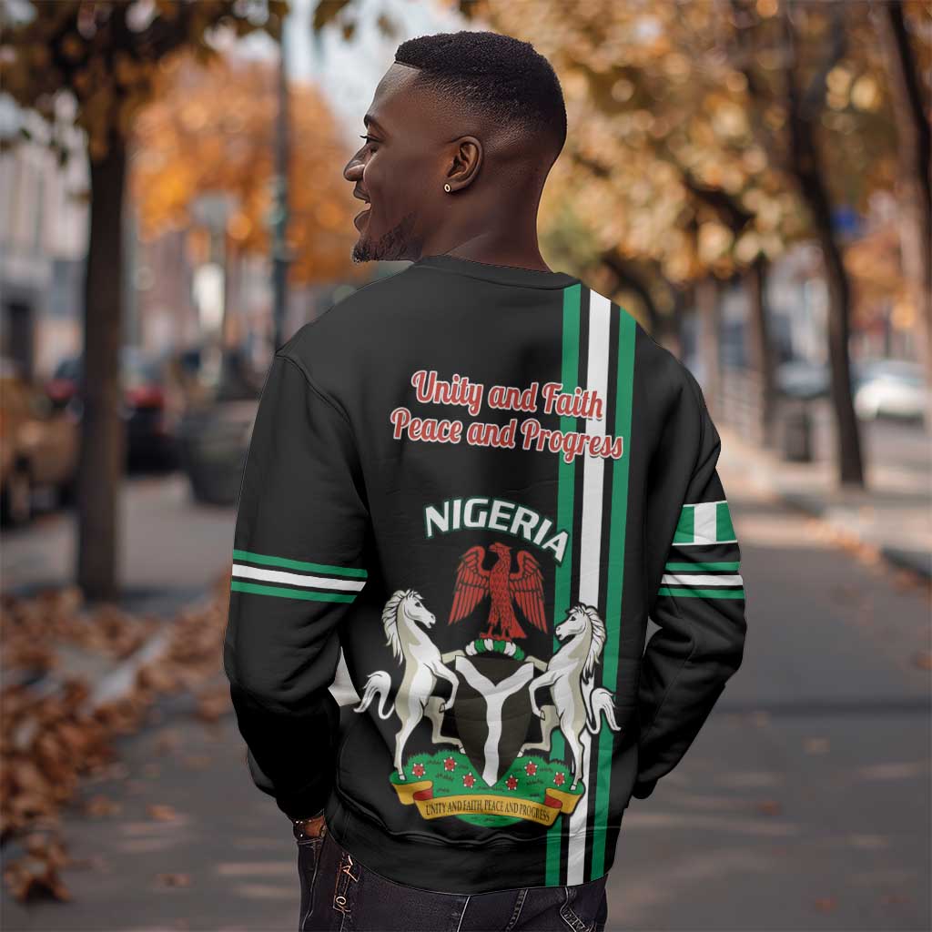 Nigeria Sweatshirt Nigeria Coat Of Arms Simple Style LT14