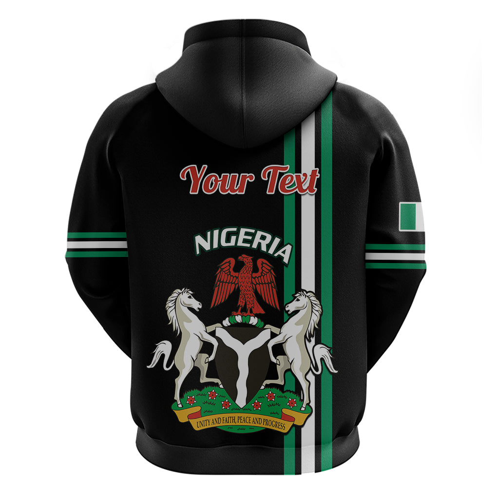 Personalised Nigeria Hoodie Nigeria Coat Of Arms Simple Style LT14
