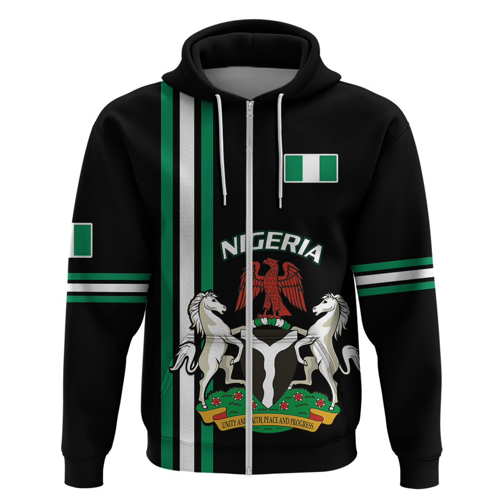 Personalised Nigeria Hoodie Nigeria Coat Of Arms Simple Style LT14