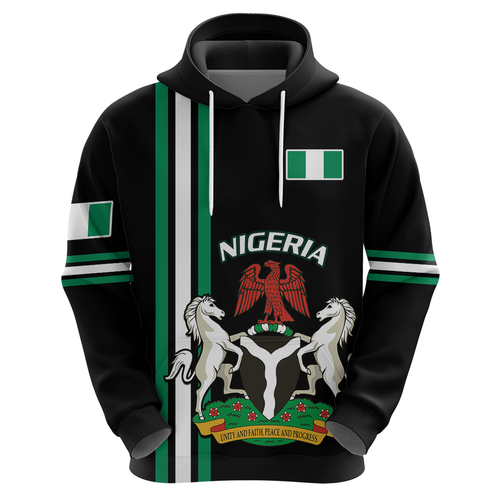 Personalised Nigeria Hoodie Nigeria Coat Of Arms Simple Style LT14