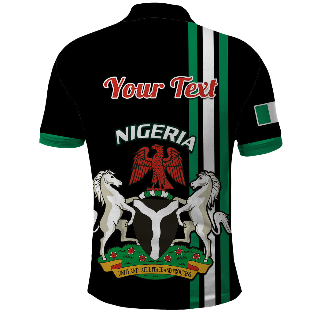 Personalised Nigeria Polo Shirt Nigeria Coat Of Arms Simple Style LT14