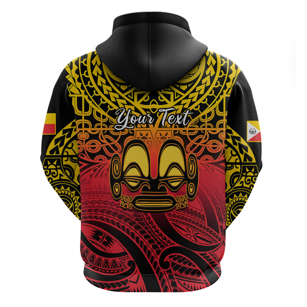 Personalised Marquesas Islands Hoodie Tiki Polynesian Marquesan Pattern LT14