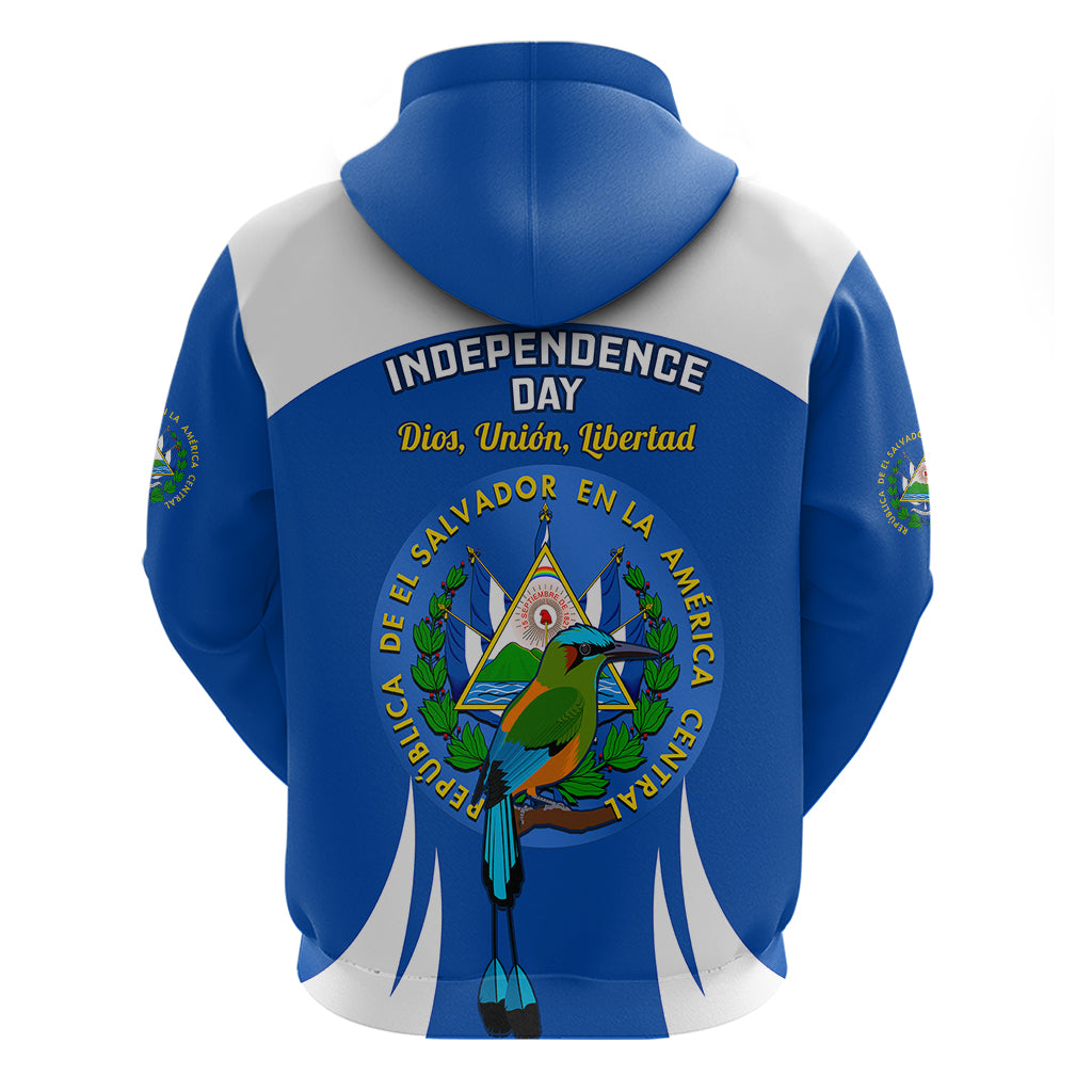El Salvador Independence Day Hoodie Torogoz With Coat Of Arms Proud LT14