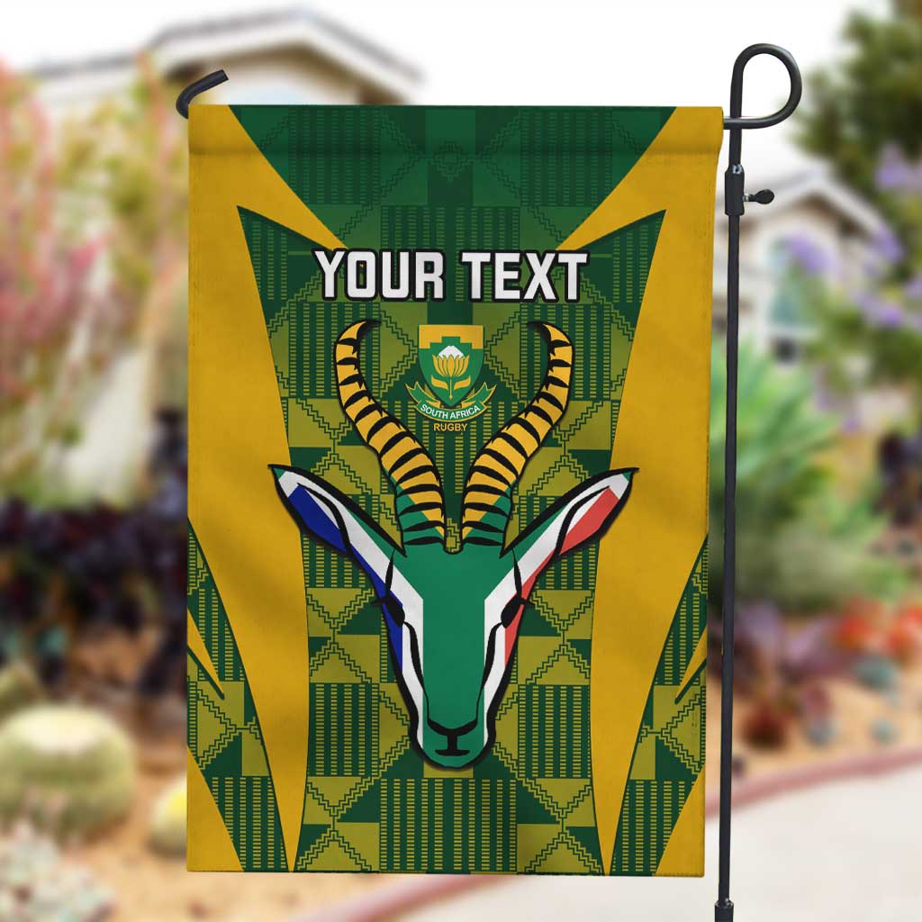 Custom South Africa Rugby Garden Flag Go Springboks Kente With Bokke LT14