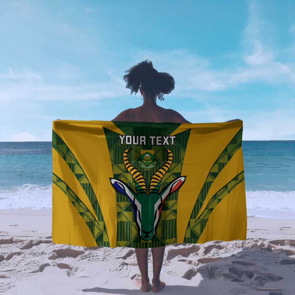 Custom South Africa Rugby Sarong Go Springboks Kente With Bokke LT14