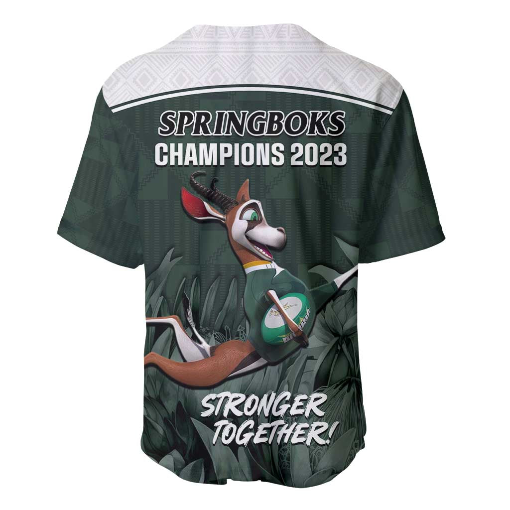 South Africa Rugby Baseball Jersey Springboks 4th Champions World Cup Proud Bokke LT14