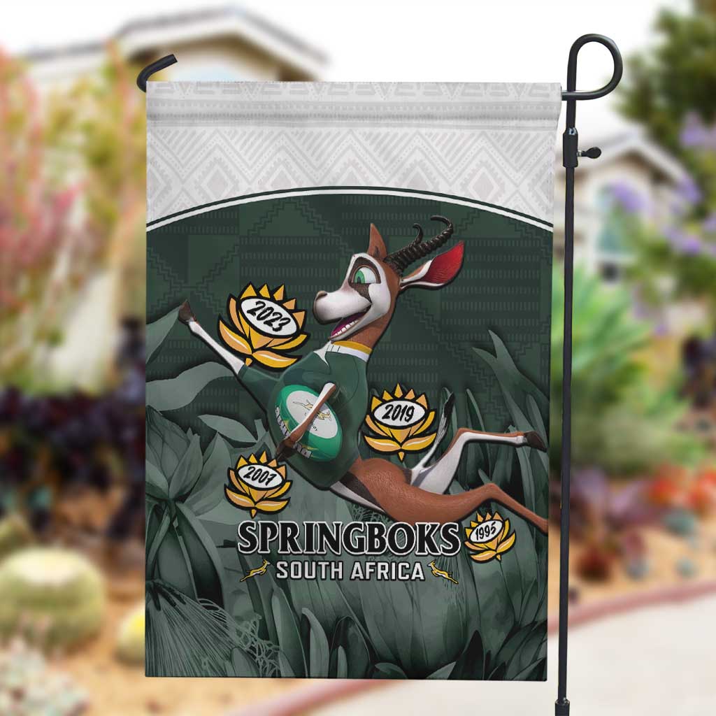 South Africa Rugby Garden Flag Springboks 4th Champions World Cup Proud Bokke LT14